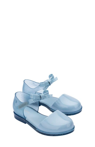 Shop Melissa Kids' Amy Ankle Strap Flat In Blue