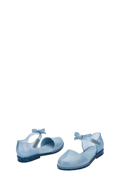 Shop Melissa Kids' Amy Ankle Strap Flat In Blue