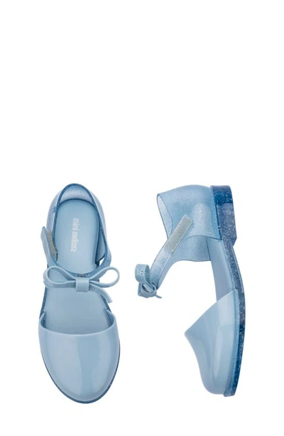 Melissa Kids' Amy Ankle Strap Flat In Blue