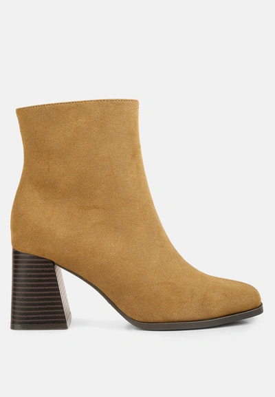 Shop London Rag Cox Cut Out Block Heeled Chelsea Boots In Multi