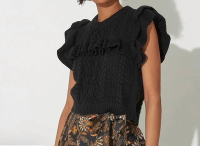 Shop Cleobella Zofia Sweater Vest In Black