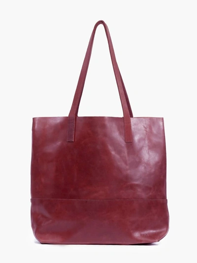 Shop Able Mamuye Classic Tote Bag In Dark Cherry In Red