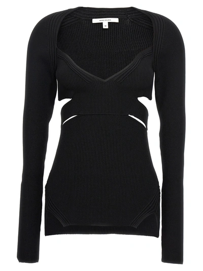 Shop Nensi Dojaka Cut-out Sweater Sweater, Cardigans Black