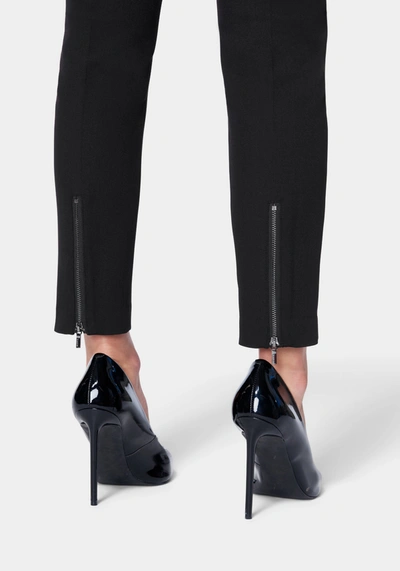 Shop Bebe High Waist Slim Leg Tailored Twill Pant In Black
