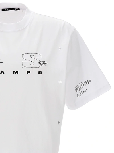 Shop Stampd Mountain Transit T-shirt White/black