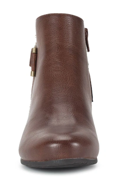 Baretraps Serena Faux Leather Bootie In Oak