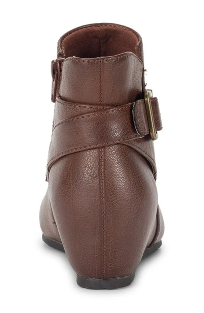 Baretraps Serena Faux Leather Bootie In Oak