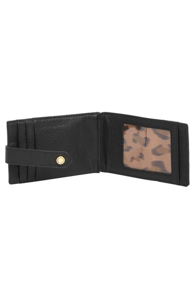 Shop Aimee Kestenberg Vittoria Card Case In Black W/ Shiny Gold