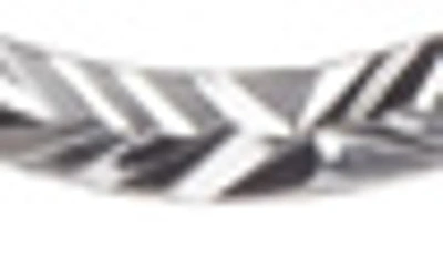 Shop Argento Vivo Sterling Silver Horseshoe Hoop Earrings In Silver