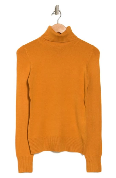 Shop French Connection Babysoft Turtleneck Sweater In Golden Oak