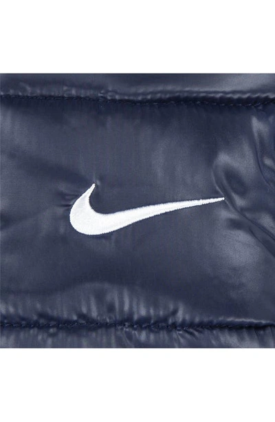 Nike Puffer Zip Jacket In Midnight Navy