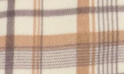 Union Cascade Buffalo Plaid Microfleece Button-up Shirt In Steam