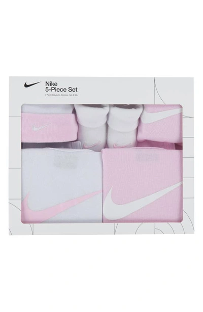 Shop Nike 5-piece Gift Set In Pink Foam