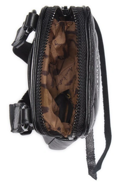 Shop Aimee Kestenberg Capri Quilted Leather Crossbody Phone Bag In Black W/ Shiny Black