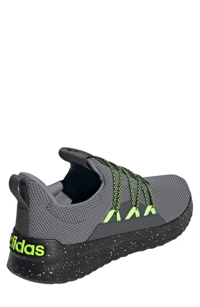 Shop Adidas Originals Kids' Lite Racer Adapt 5.0 Sneaker In Grey/ Grey/ Lucid Lemon