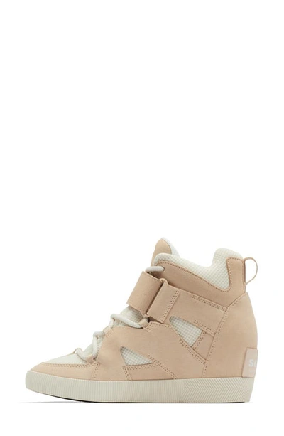 Shop Sorel Out N About Sport Wedge Bootie In Chalk/ Nova Sand