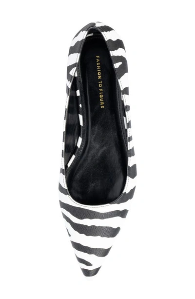 Fashion To Figure Bailey Flat In Zebra
