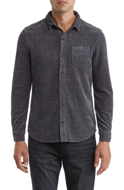 Shop Union Ludlow Chenille Shirt Jacket In Tar