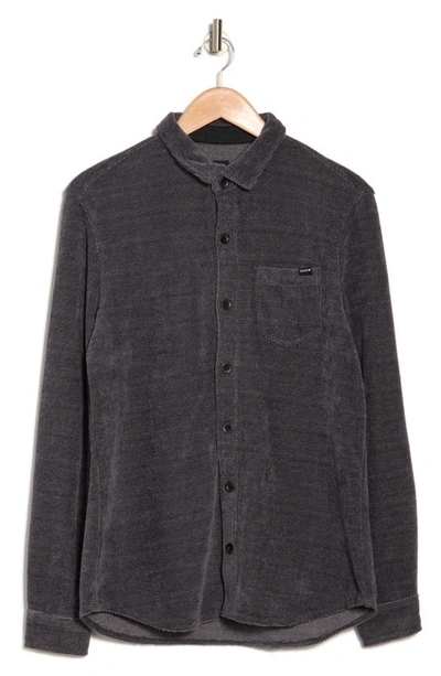 Shop Union Ludlow Chenille Shirt Jacket In Tar