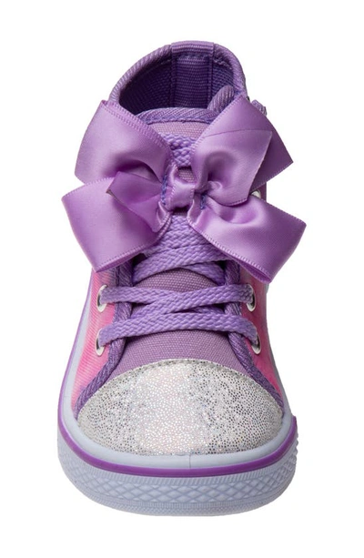 Shop Laura Ashley Tie Dye Bow High Top Sneaker In Purple