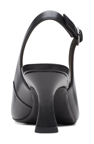 Clarks Women's Kataleyna Step Slingback Pumps Women's Shoes In Black Leather
