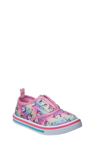 Shop Laura Ashley Kids' Unicorn Slip-on Sneaker In Pink Multi