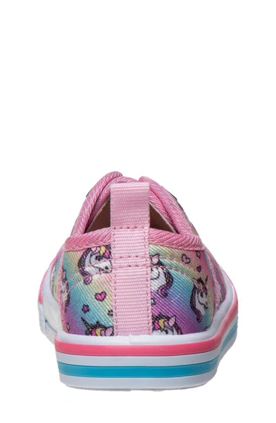 Shop Laura Ashley Kids' Unicorn Slip-on Sneaker In Pink Multi