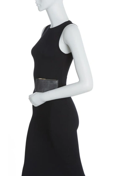 Shop Aimee Kestenberg Melbourne Leather Wallet In Black W/ Shiny Gold