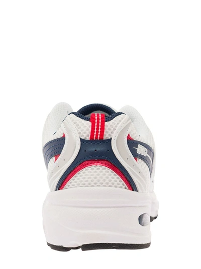 Shop New Balance '530' Multicolor Low Top Sneakers With Logo Patch In Tech Fabric Man In White