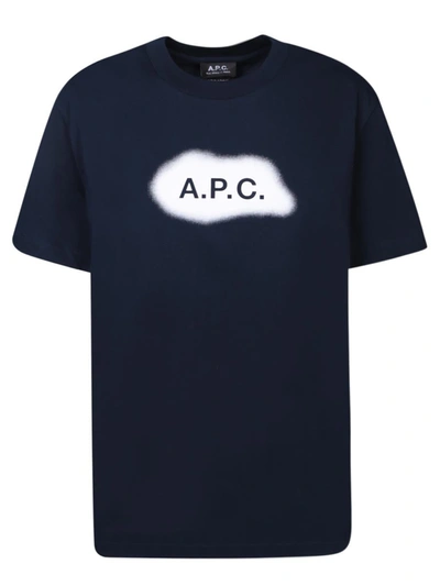 Shop Apc A.p.c. T-shirts In Blue