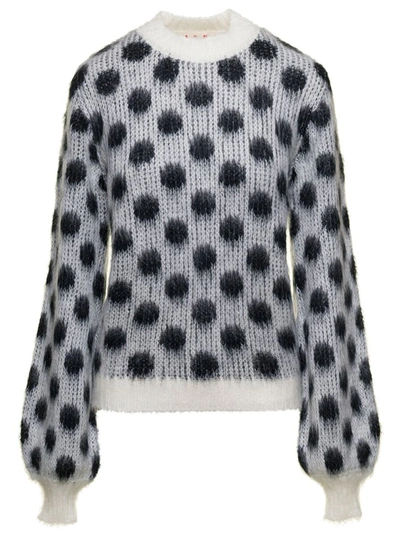 Shop Marni Dot Sweater In Blu