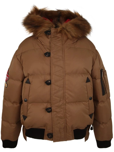 Shop Dsquared2 Puff Mini Parka Clothing In Brown