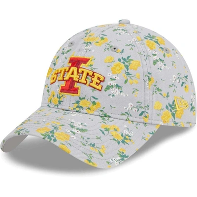 Shop New Era Gray Iowa State Cyclones Bouquet 9twenty Adjustable Hat