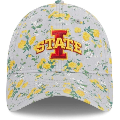Shop New Era Gray Iowa State Cyclones Bouquet 9twenty Adjustable Hat