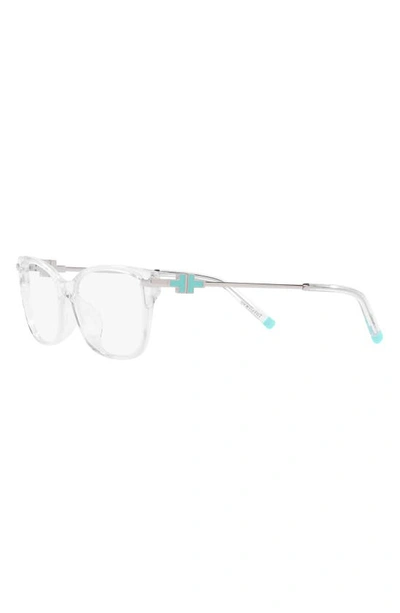 Tiffany & Co 54mm Rectangular Optical Glasses In Clear