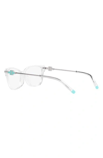 Tiffany & Co 54mm Rectangular Optical Glasses In Clear