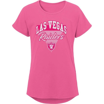 Outerstuff Kids' Girls Youth Pink Las Vegas Raiders Playtime