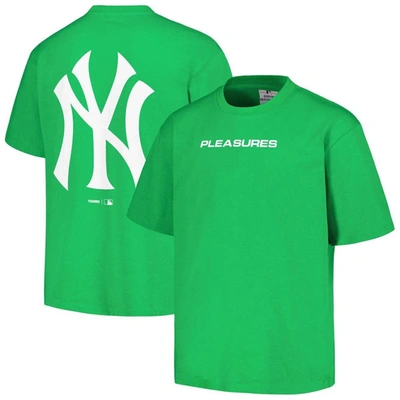 Shop Pleasures Green New York Yankees Ballpark T-shirt