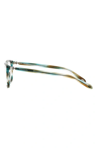 Tiffany & Co 51mm Rectangular Optical Glasses In Turquoise