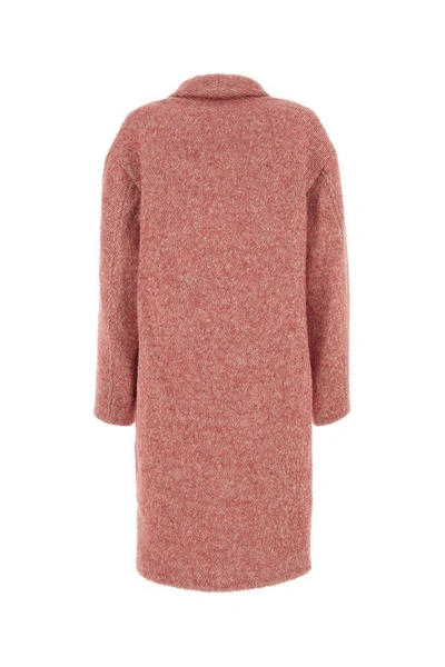 Shop Isabel Marant Étoile Isabel Marant Etoile Woman Melange Salmon Blend Sharon Coat In Pink
