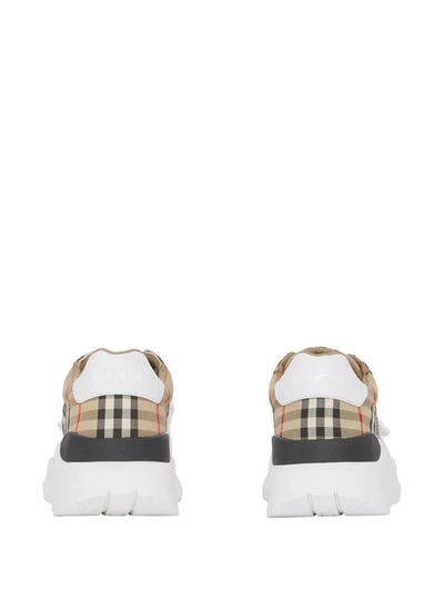 Shop Burberry Check Low-top Sneakers In Archive Beige Ip Chk