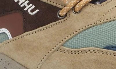 Shop Karhu Gender Inclusive Aria 95 Sneaker In Slate Green / Cappuccino