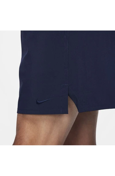 Shop Nike Dri-fit Unlimited 5-inch Athletic Shorts In Obsidian/ Black/ Obsidian