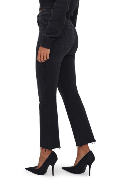 Good American Good Legs Black Cropped Mini Bootcut Jean In Black267
