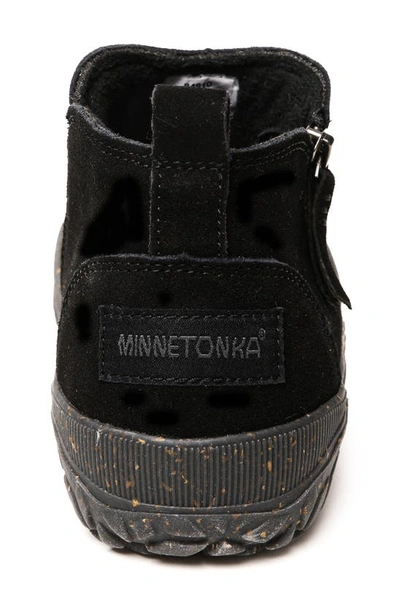 Shop Minnetonka North Zip Bootie In Black