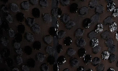 Shop Isabel Marant Ulietta Metallic Velvet Burnout Long Sleeve Blouse In Black
