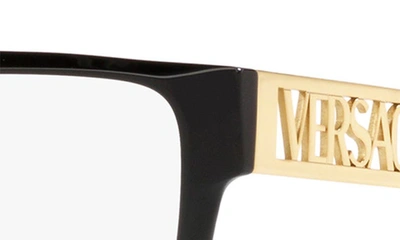 Shop Versace 53mm Rectangular Optical Glasses In Black