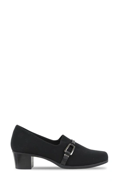 Munro Cindi Womens Stacked Slip On Pumps In Black