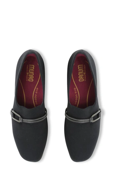 Munro Cindi Womens Stacked Slip On Pumps In Black