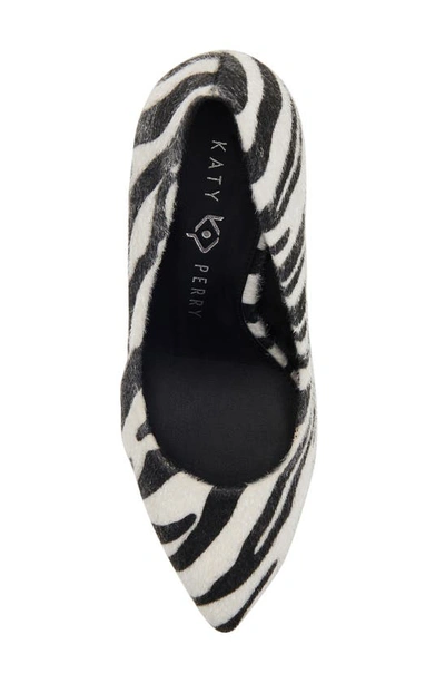 Shop Katy Perry The Lookerr Pointed Toe Pump In Zebra Multi